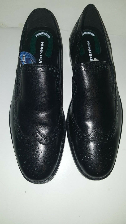 NUNN BUSH NORRIS WINGTIP SLIP ON MEN'S SHOES;BLACK;M;84690001 image 0