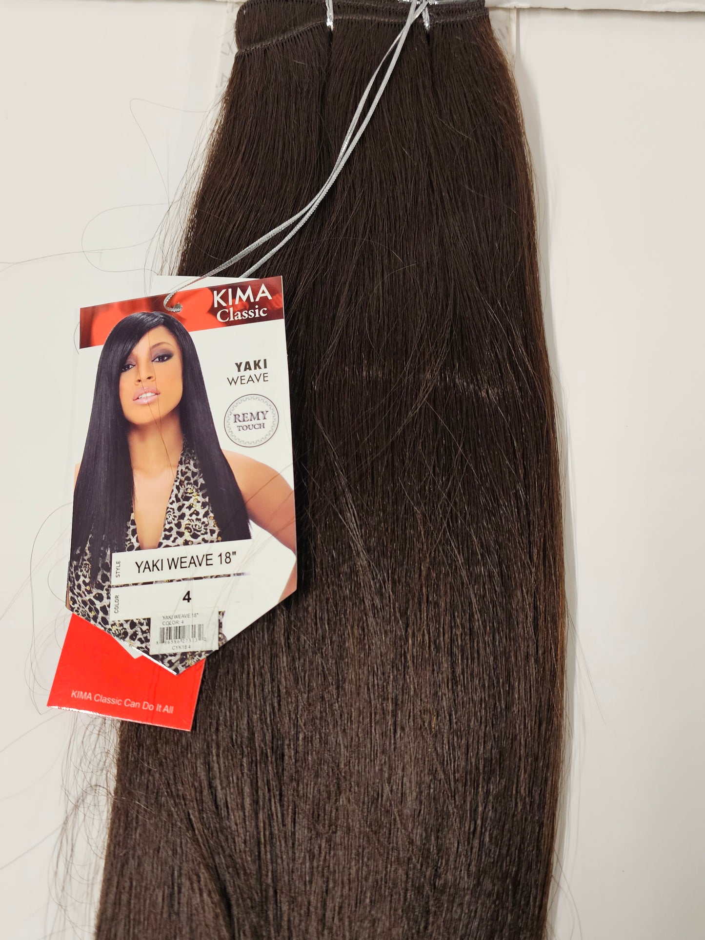 100% human hair quality Yaki weave; Remy touch; sew-in; weft; straight; women image 5