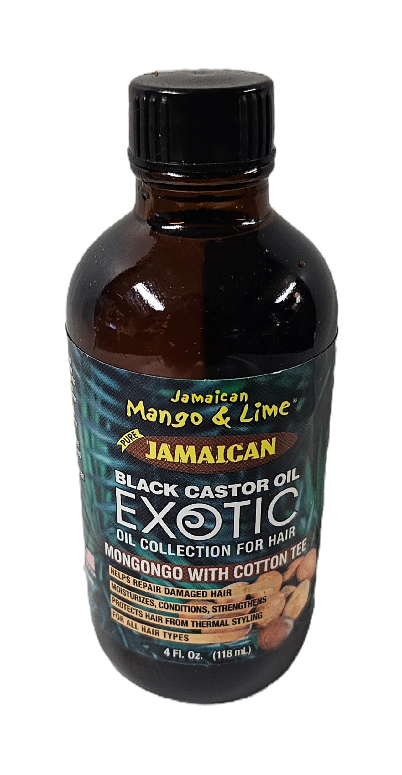 Jamaican mango & lime; Black castor oil; Exotic oil collection ; 4fl.oz; for image 0