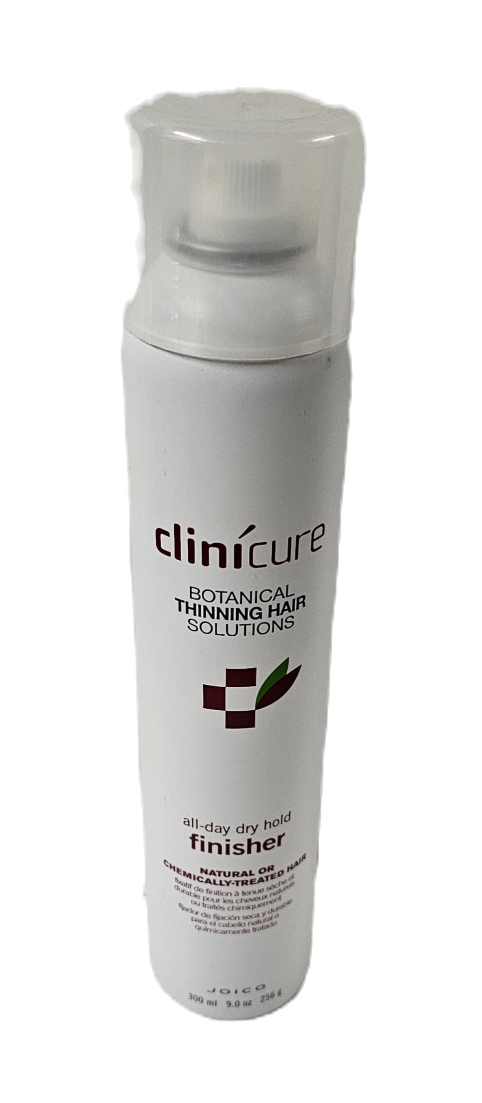 Clinicure Botanical thinning hair solutions; all-day dry hold finisher; 9oz image 0