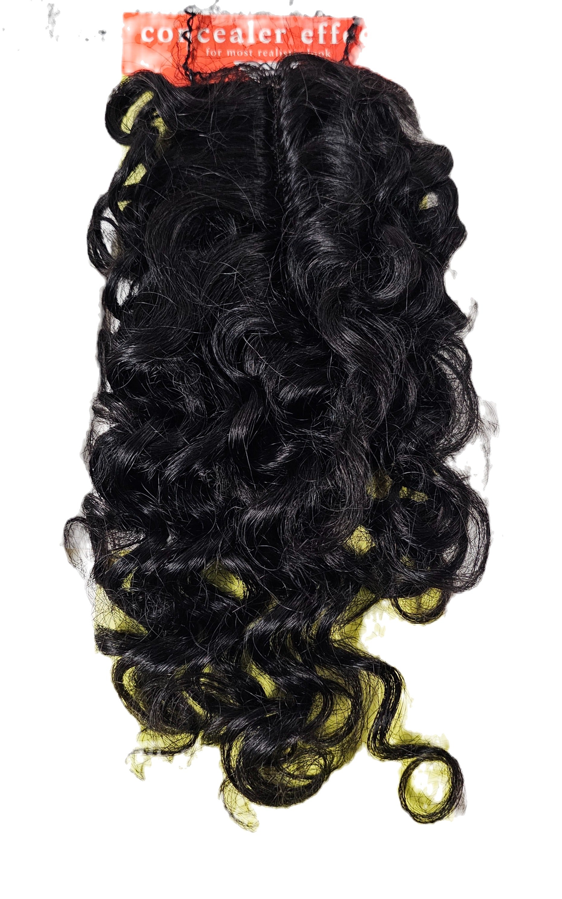 100% non-processed human hair lace parting piece; straight; wavy; curly; 10 inch image 2