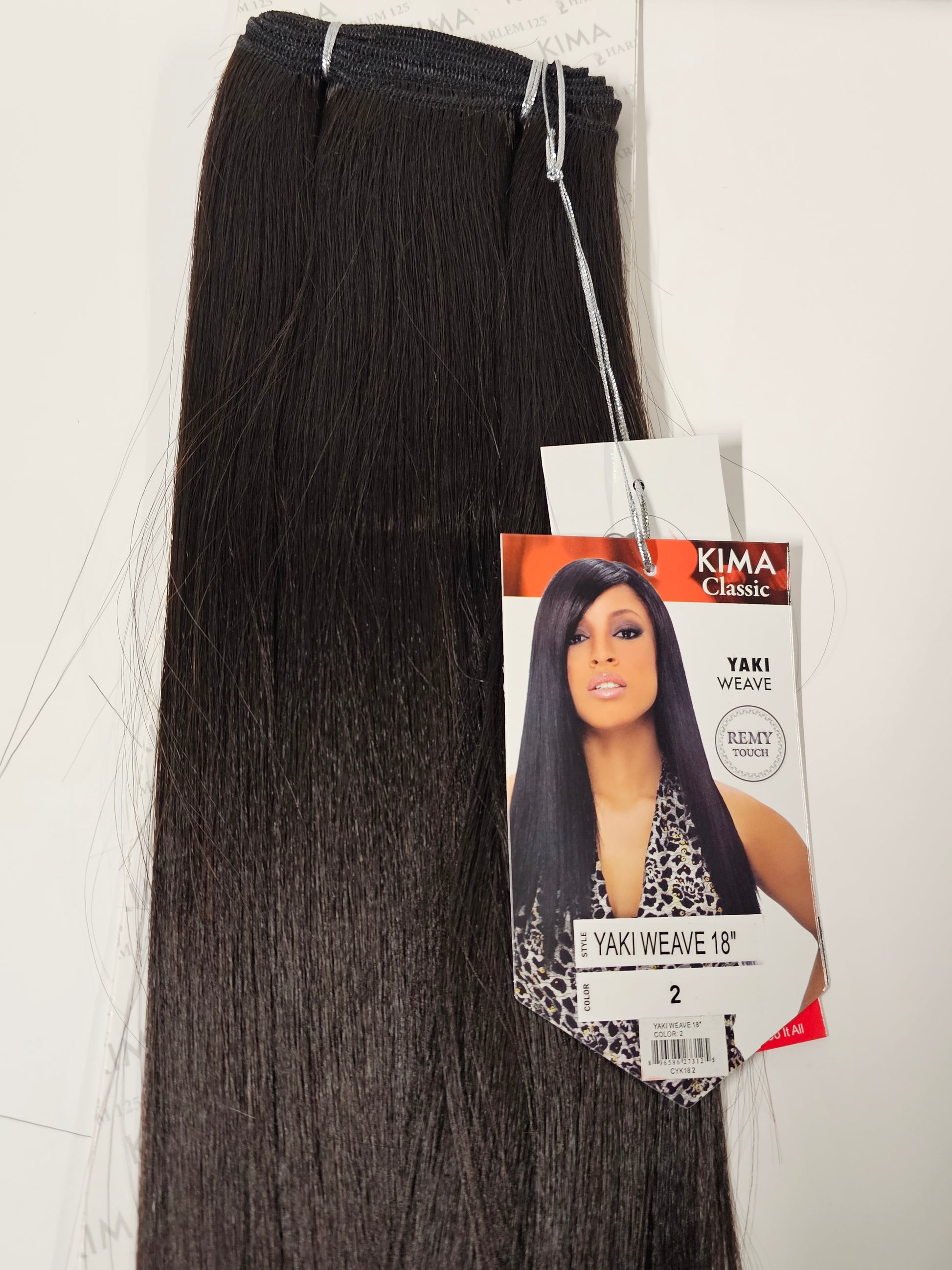 100% human hair quality Yaki weave; Remy touch; sew-in; weft; straight; women image 3