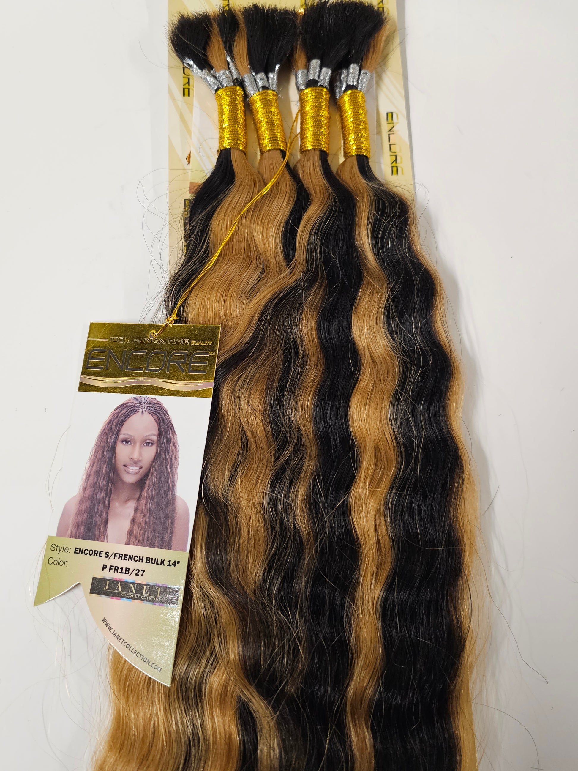 Human hair premium blend wet and wavy; Super French bulk; braiding hair; women image 5