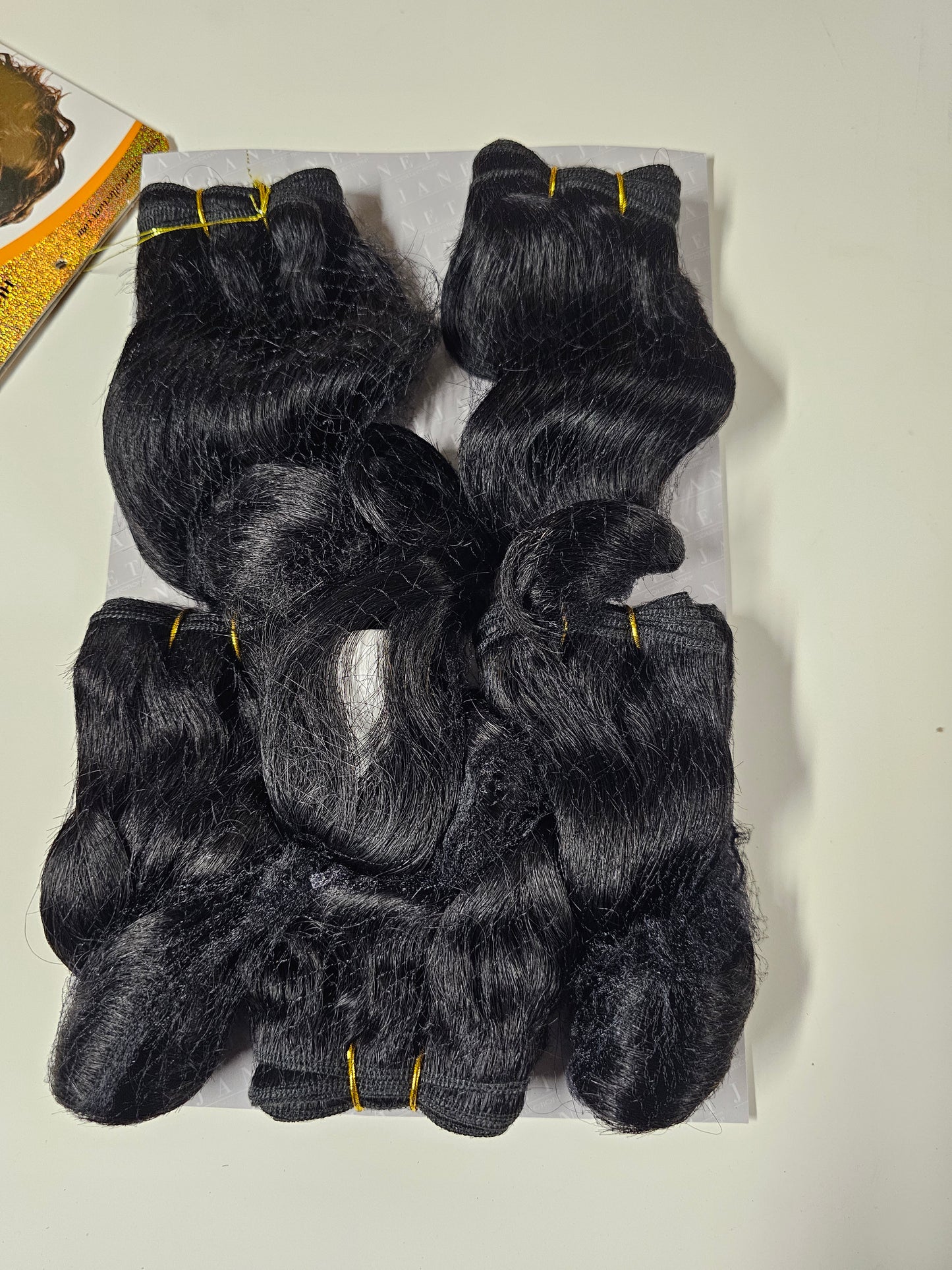 100% human hair tangle-free weave; body romance; sew-in; curly; 6pcs; for women image 1
