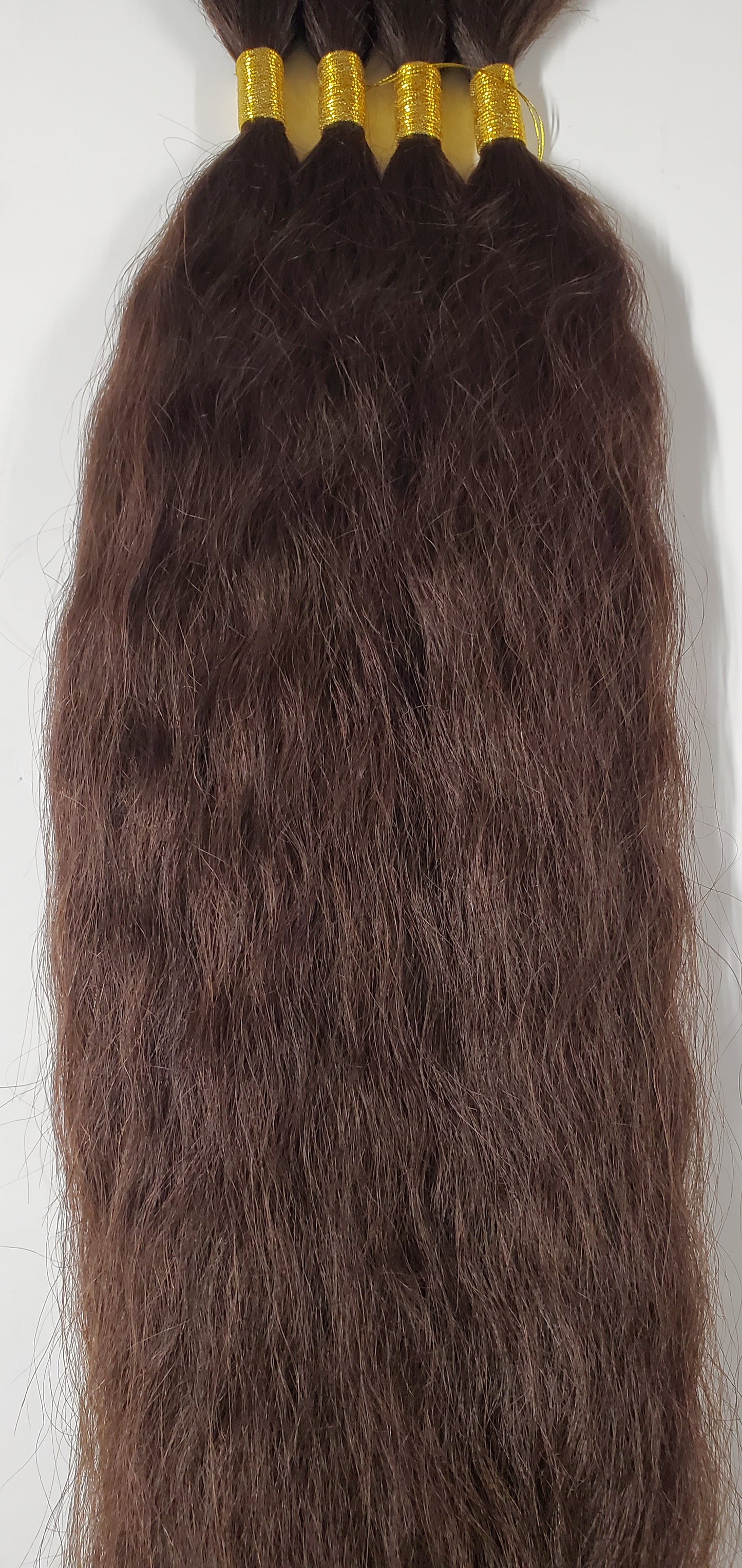 100% human hair French refined super bulk tangle-free; wet and wavy; braiding image 1