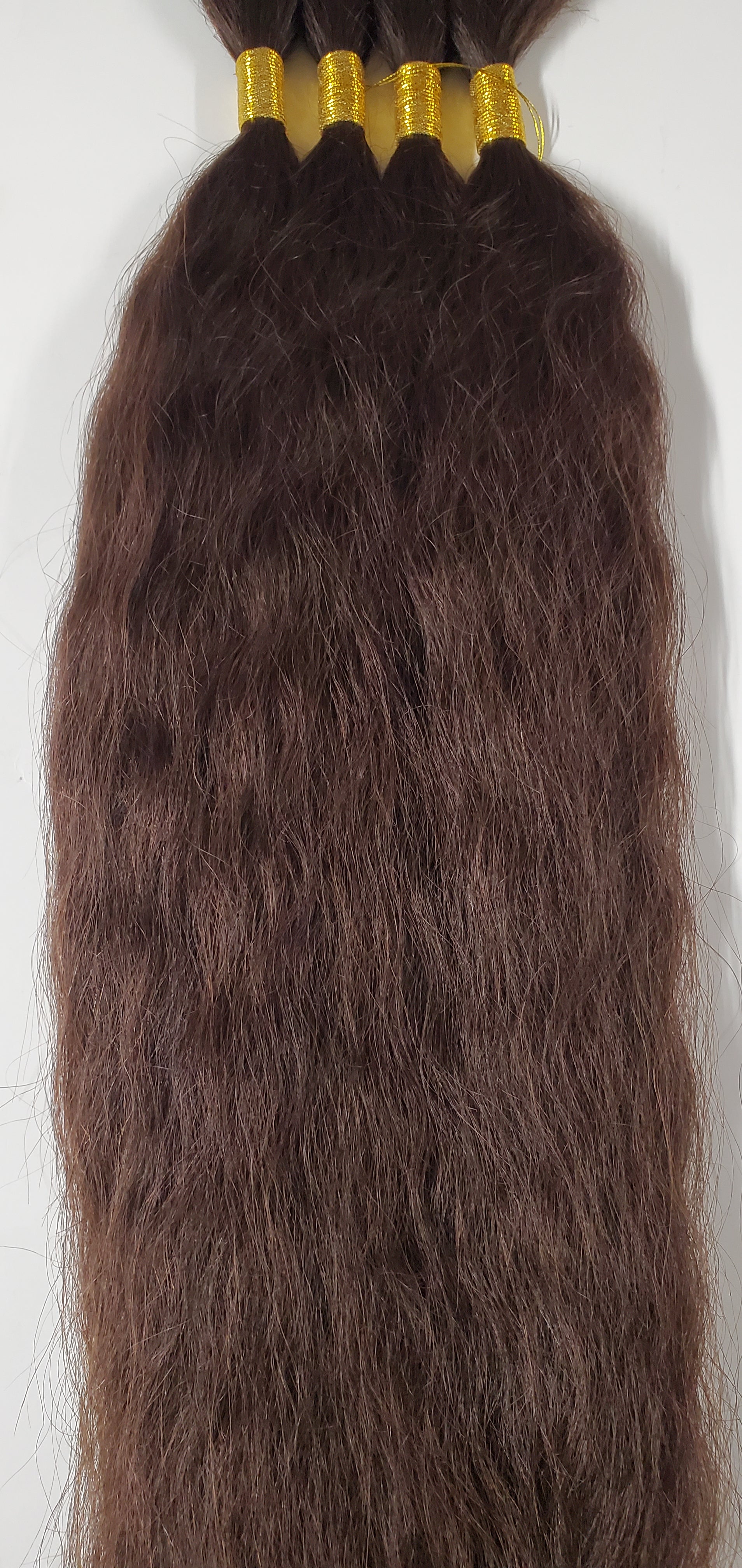 100% human hair French refined super bulk tangle-free; wet and wavy; braiding image 1