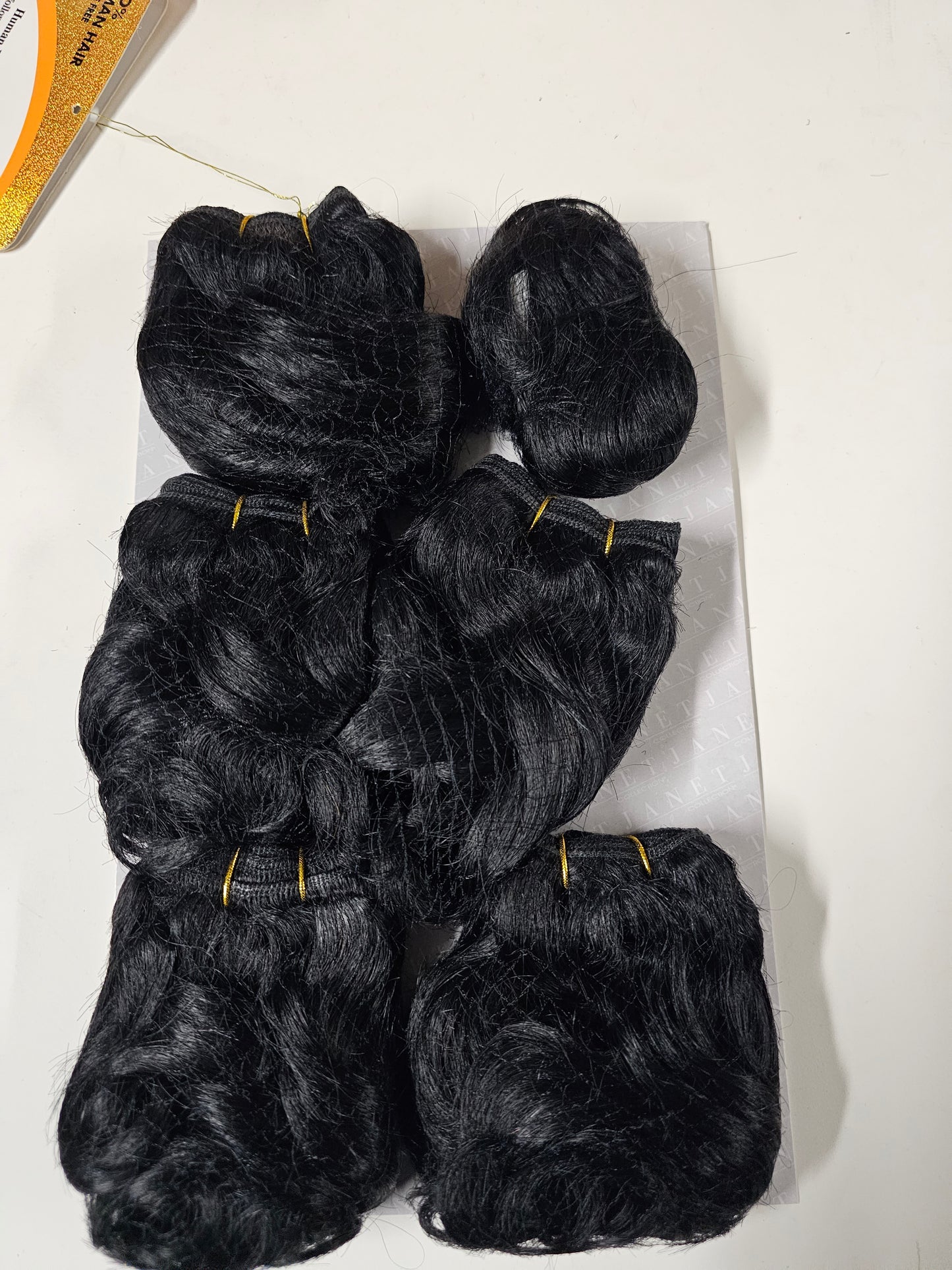 100% human hair tangle-free weave; Allegretto; sew-in; curly; 6pcs; fo image 6