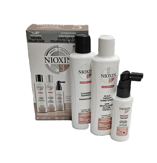 Nioxin 3 kit; colored hair; light thinning; for unisex; production date: 03/21 image 0