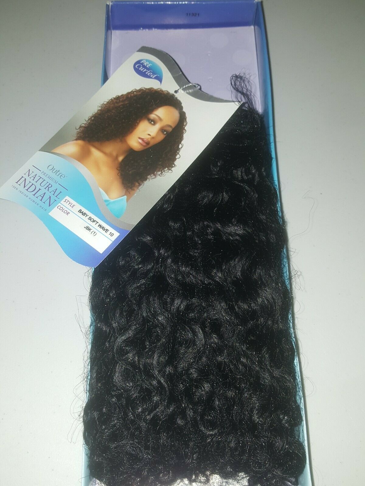 100% INDIAN HUMAN HAIR WEAVE;BABY SOFT WAVE;CURLY;OUTRE PREMIUM NATURAL INDIAN image 1