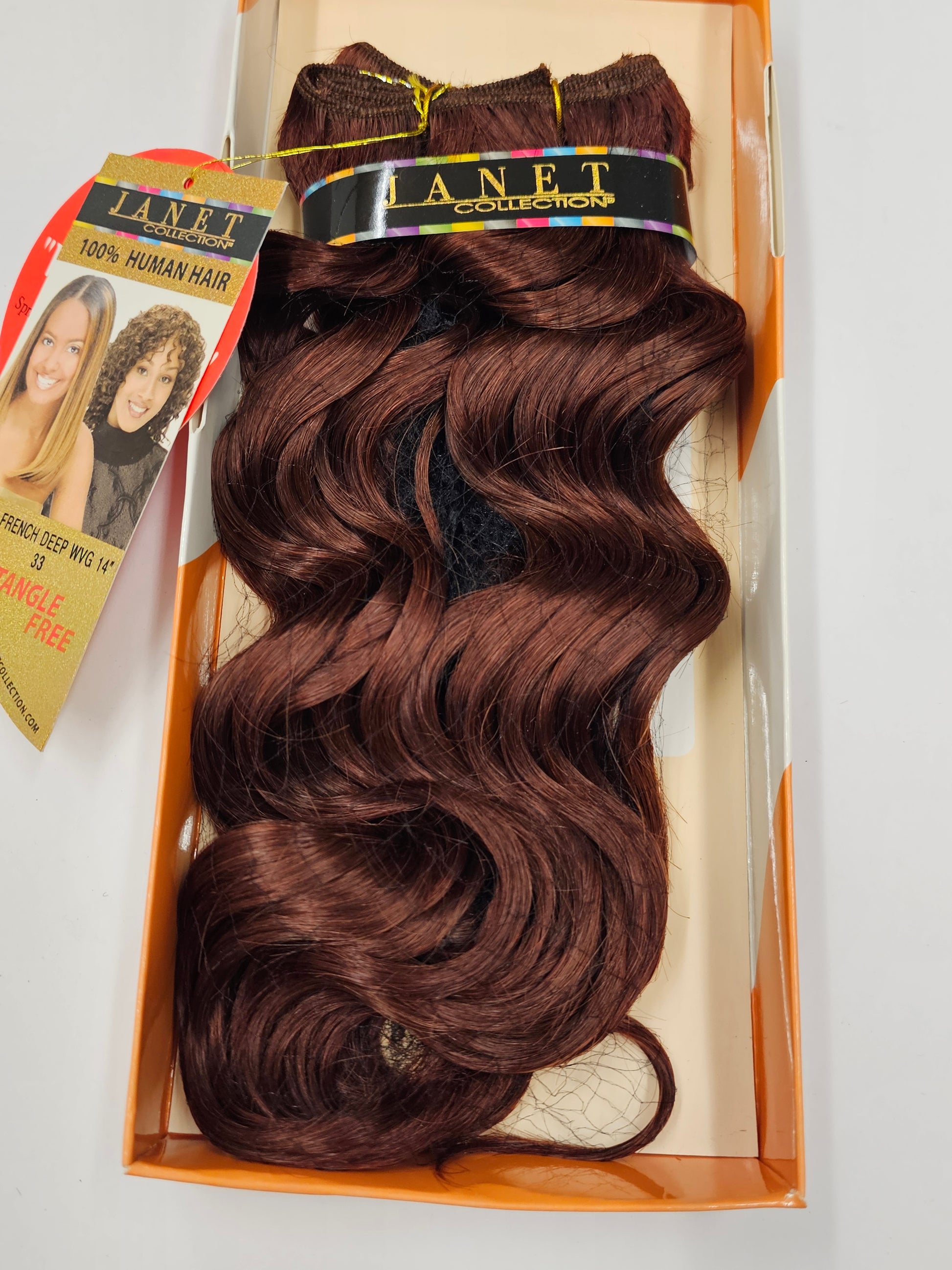 100% human hair weave tangle-free; french deep; curly; weft; sew-in; for women image 2