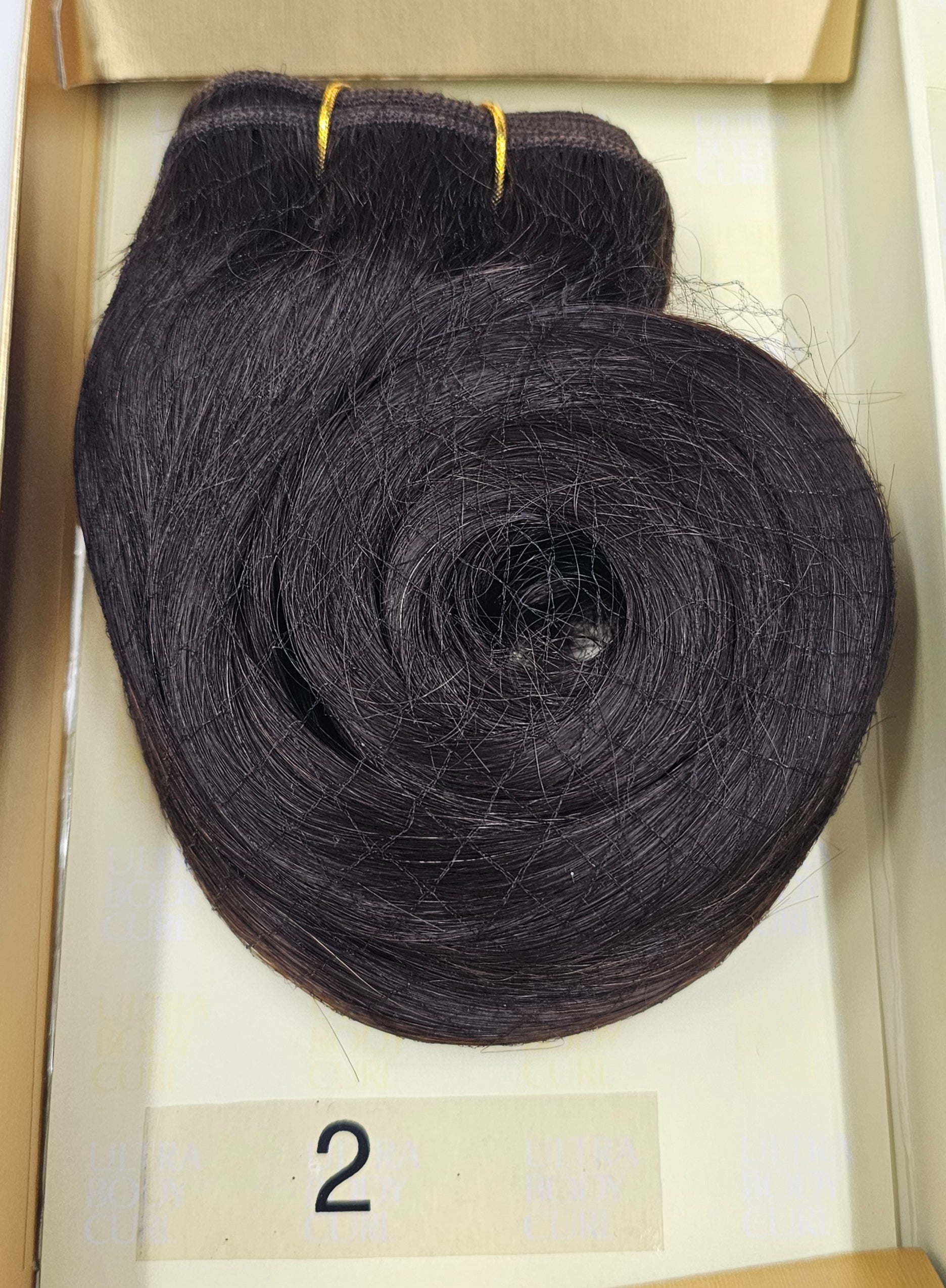 100% human hair tangle-free weave; Ultra body; wefts; sew-in; curly; for women image 4