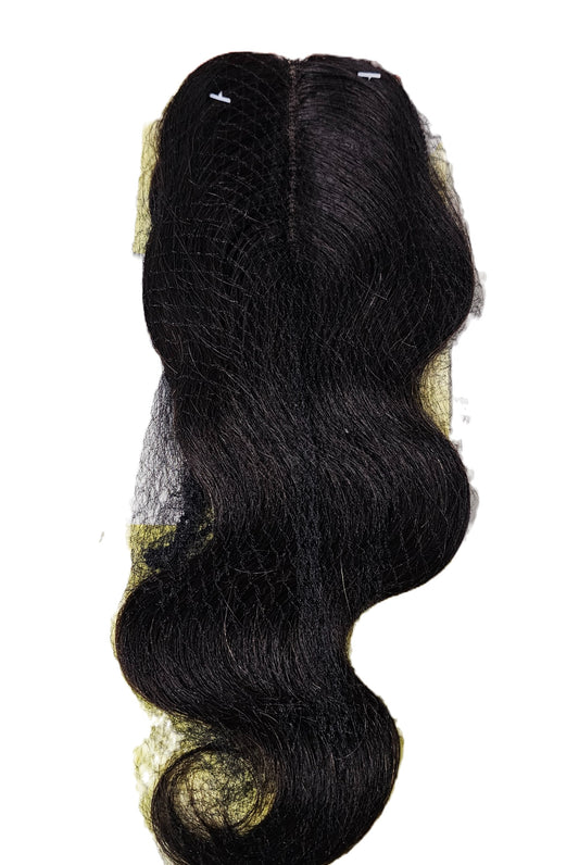100% non-processed human hair lace parting piece; straight; wavy; curly; 10 inch image 0