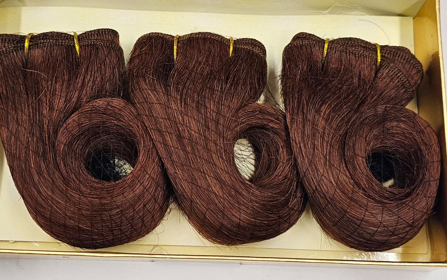 100% human hair weave tangle-free; 8 inch; 3pcs; curly; wefts; sew-in; for women image 2