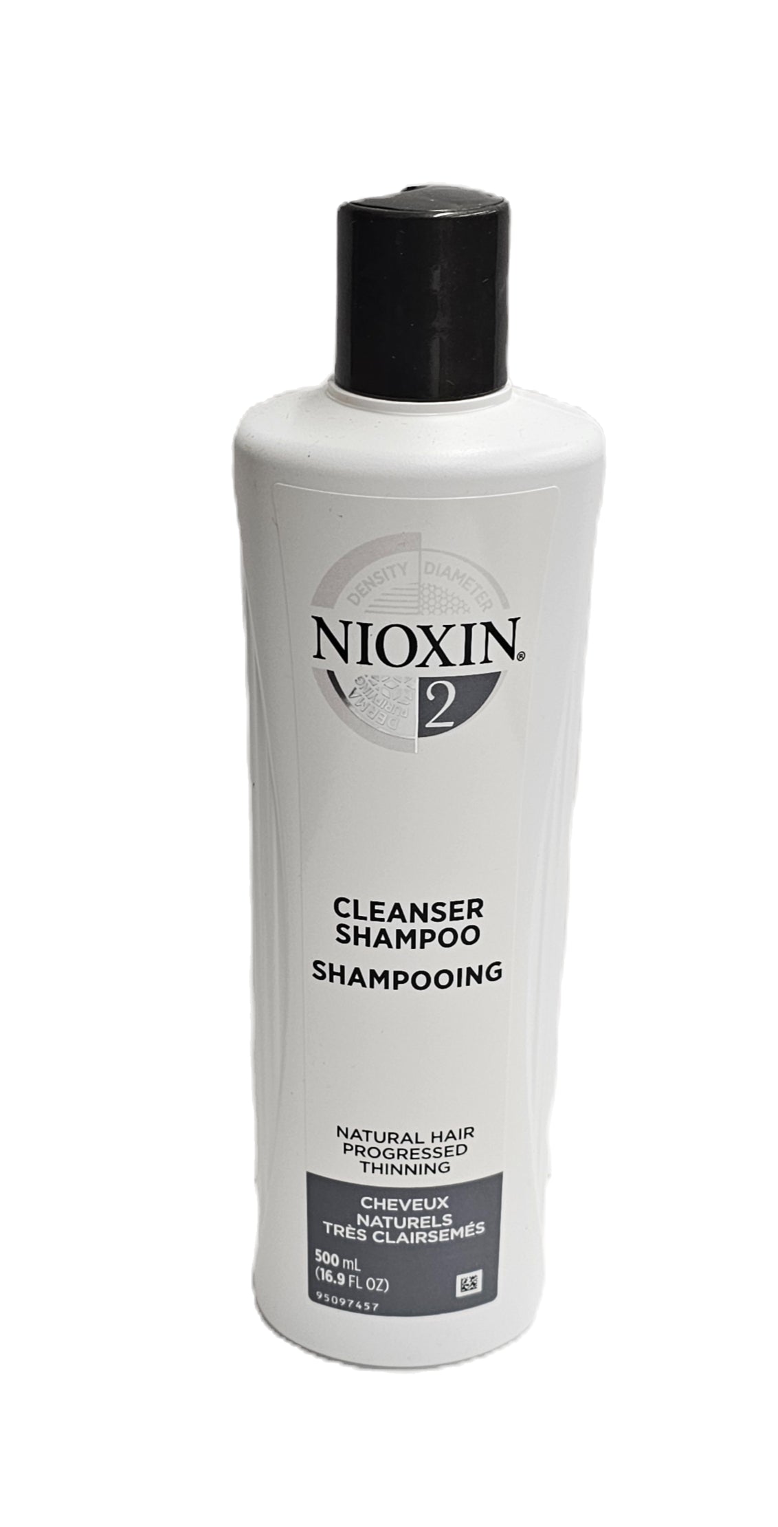 Nioxin 2 Cleanser shampoo; natural hair progressed thinning; 16.9fl.oz image 0
