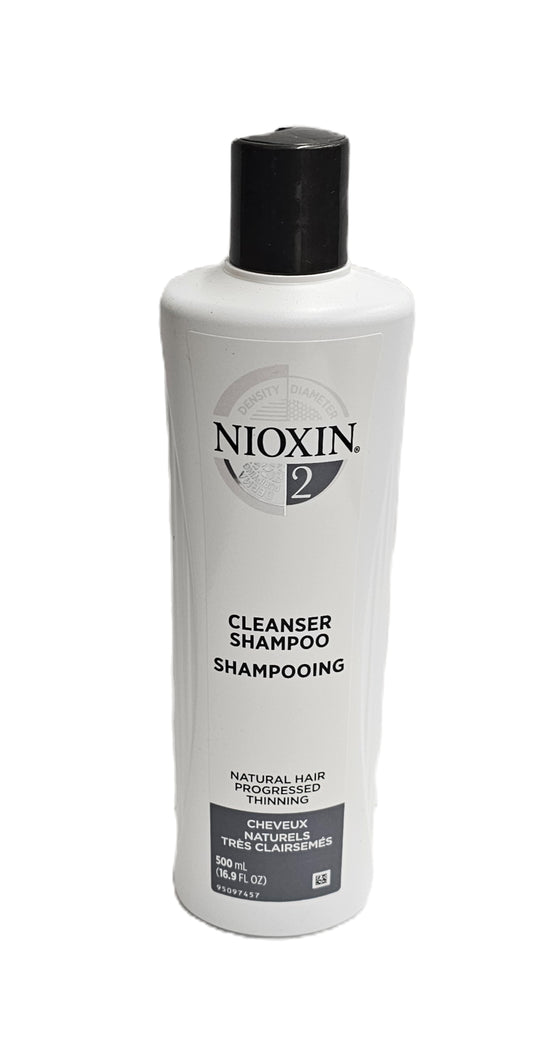Nioxin 2 Cleanser shampoo; natural hair progressed thinning; 16.9fl.oz image 0