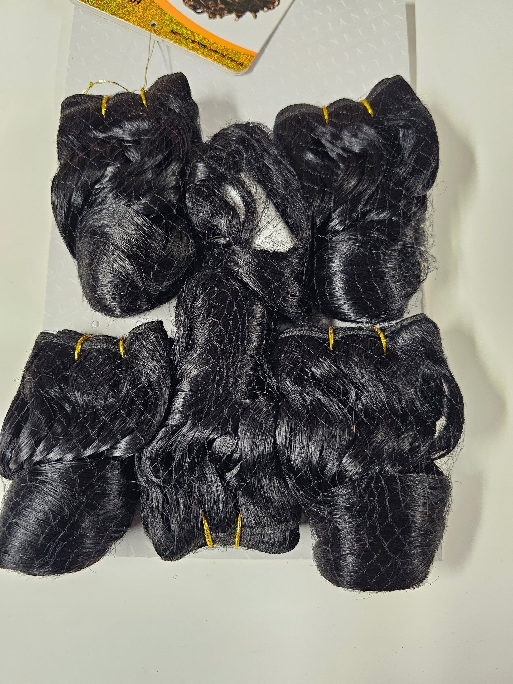 100% human hair tangle-free weave; deep romance; sew-in; curly; 6pcs. image 2
