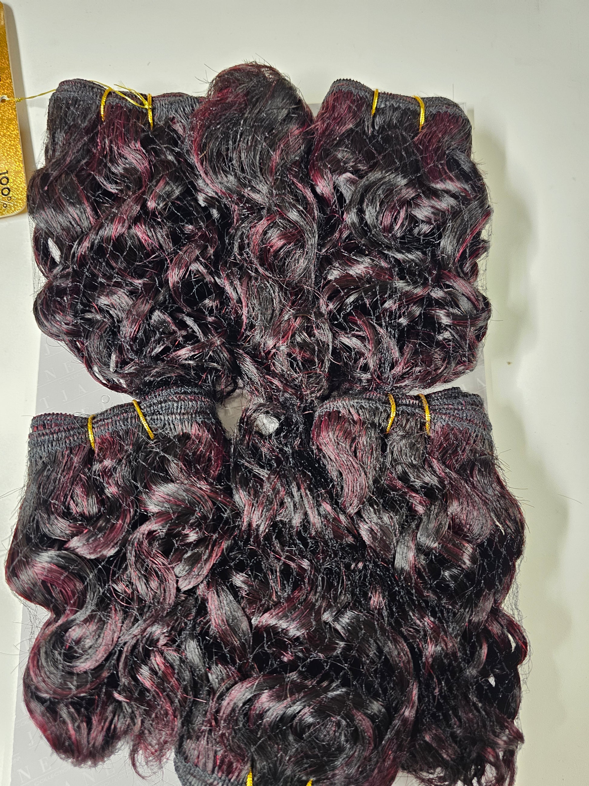 100% human hair tangle-free weave; Adante; deep curls; sew-in; 6pcs. image 4