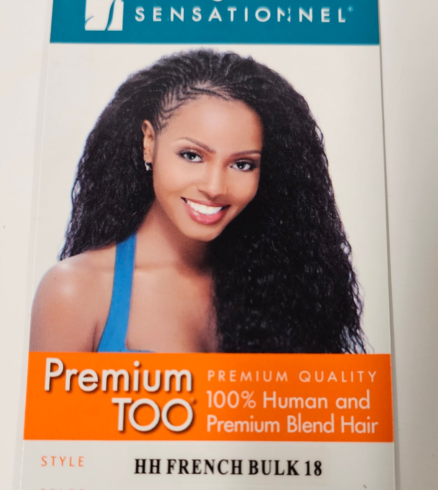 100% human hair and premium blend hair French super bulk; wavy; for braiding image 0