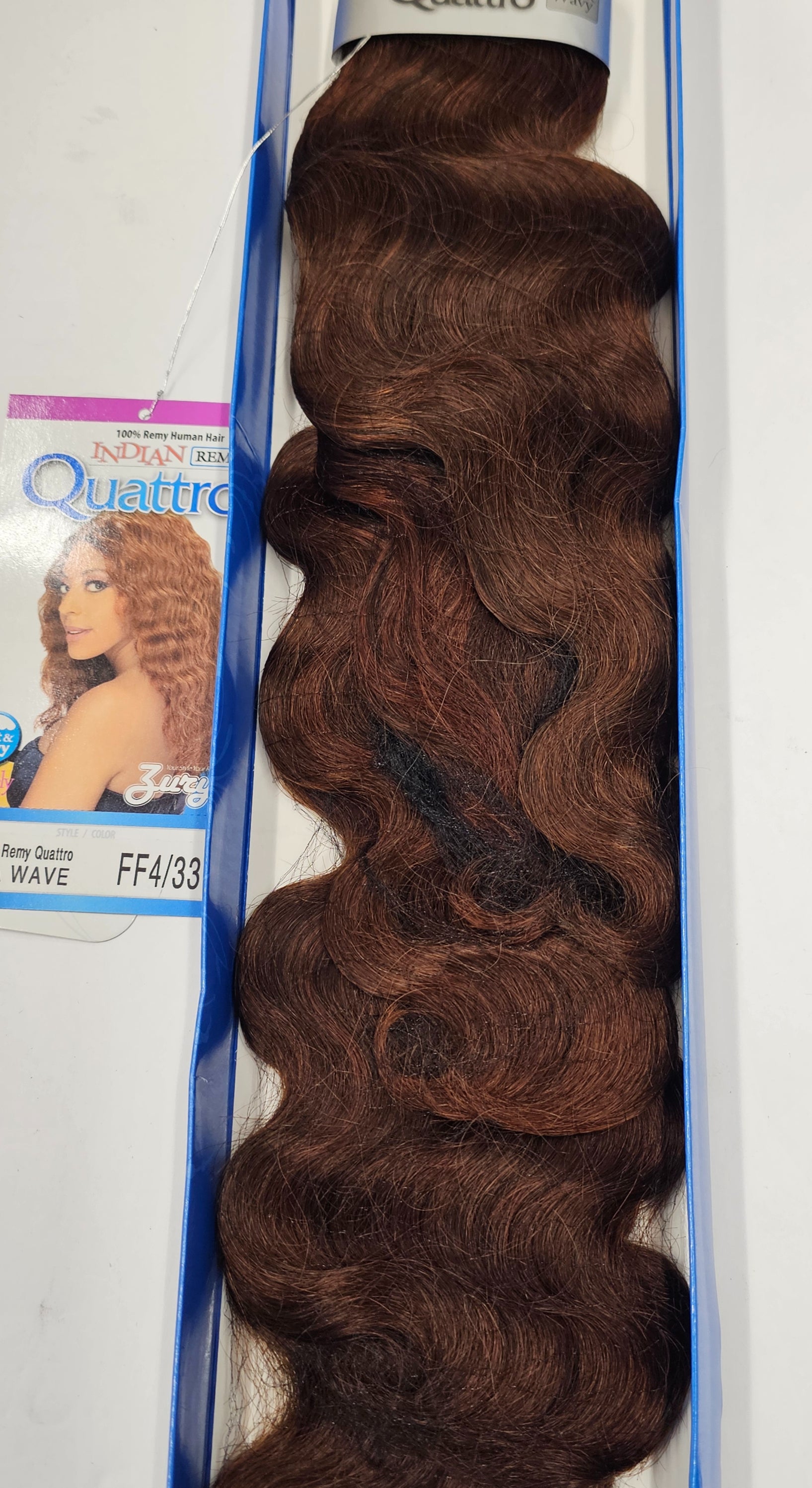 100% Indian remy human hair sea wave; curly; wefts; sew-in; one pack solution image 1