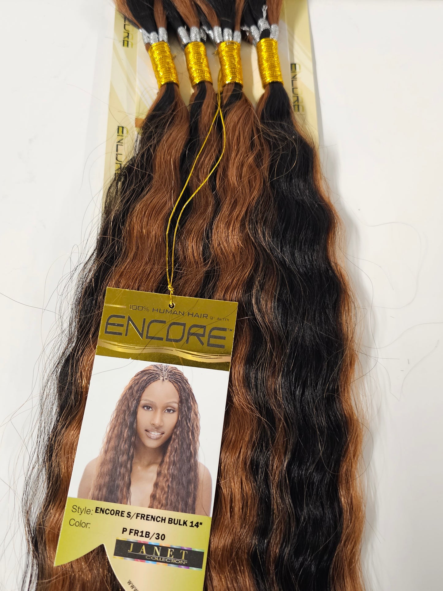 Human hair premium blend wet and wavy; Super French bulk; braiding hair; women image 4