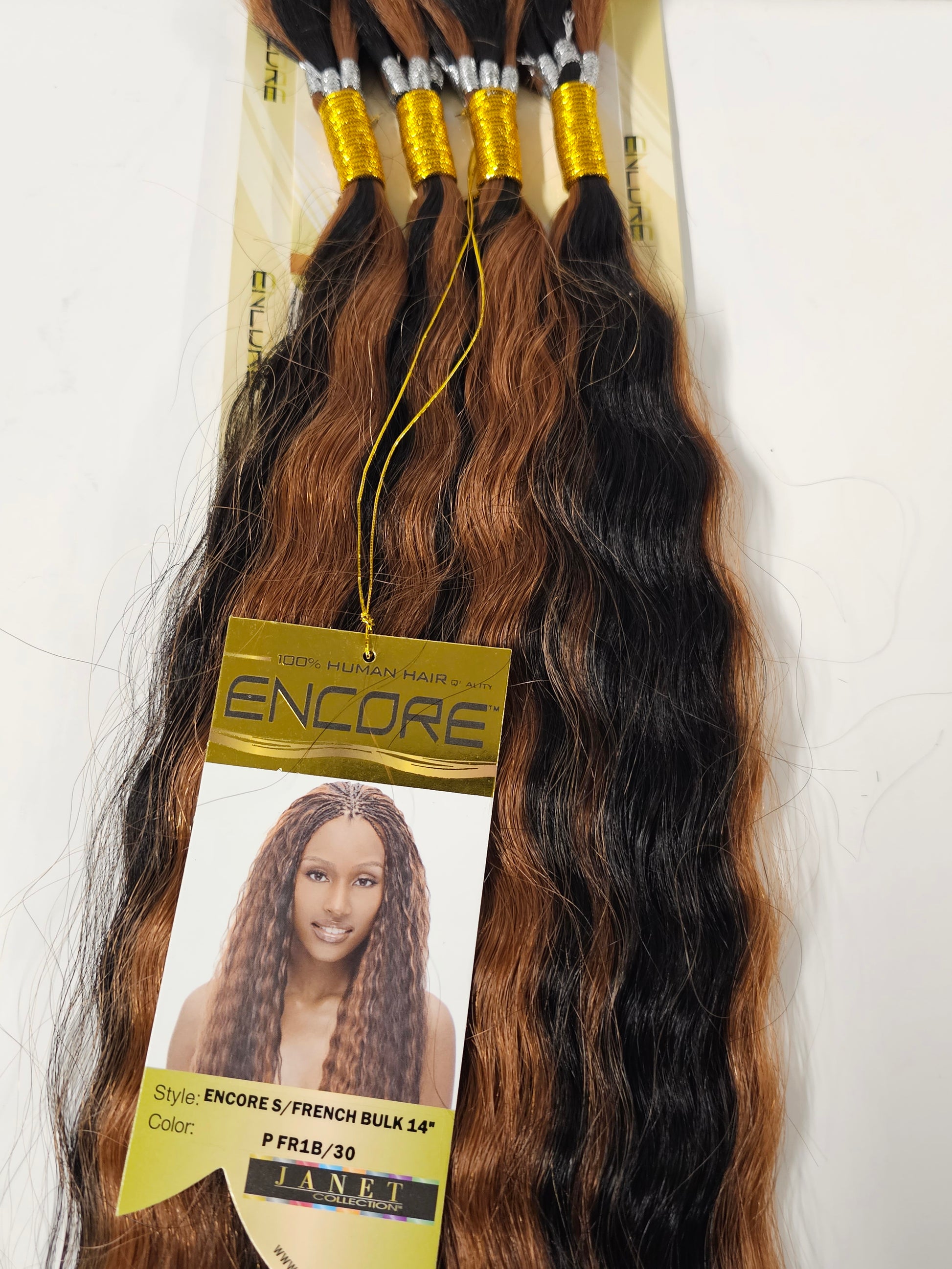 Human hair premium blend wet and wavy; Super French bulk; braiding hair; women image 4