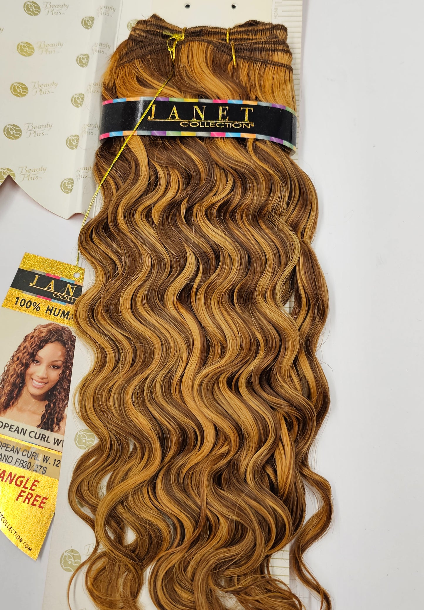 100% human hair tangle-free weave; European curl; sew-in; weft; curly; for women image 7