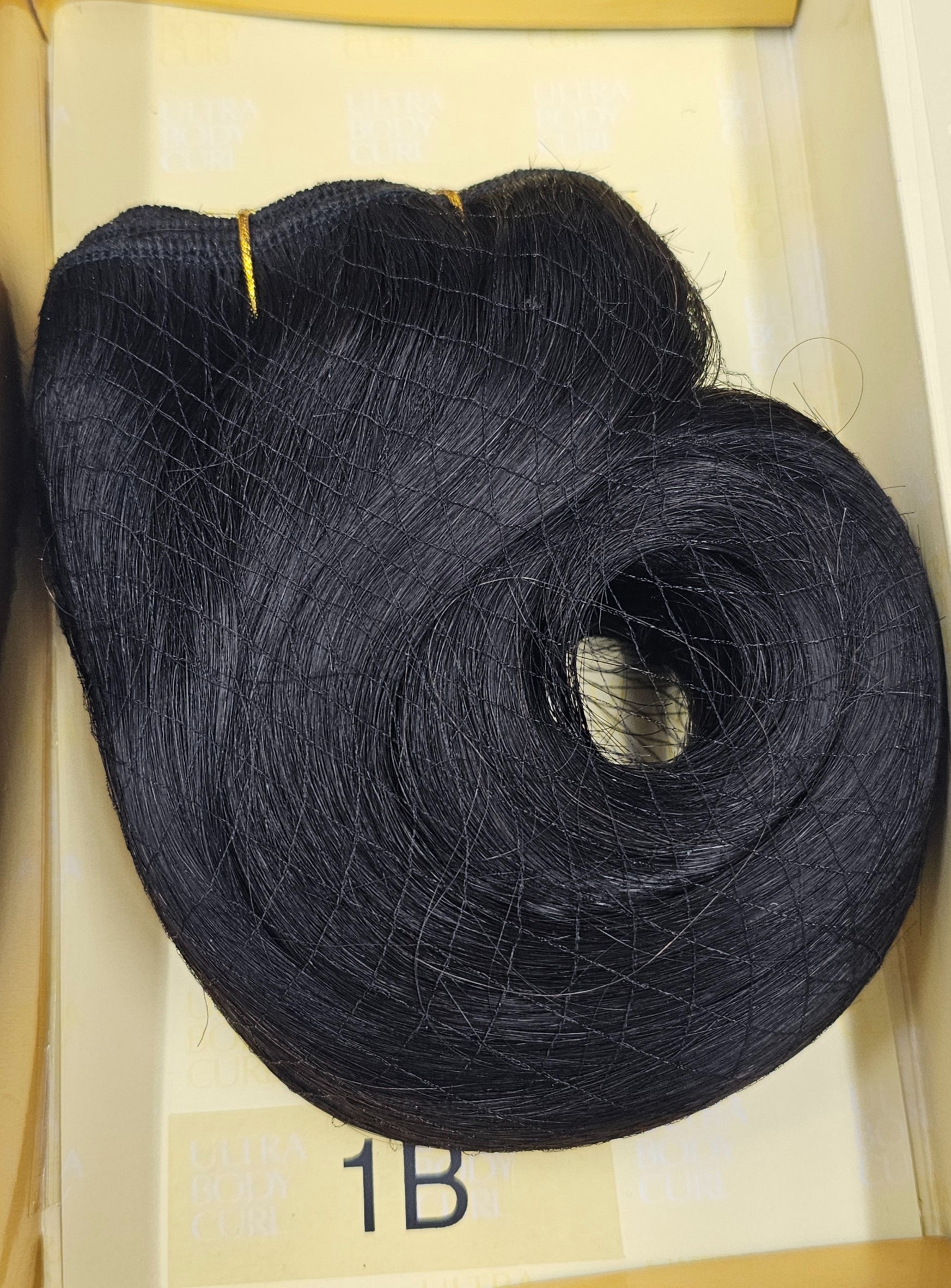 100% human hair tangle-free weave; Ultra body; wefts; sew-in; curly; for women image 5