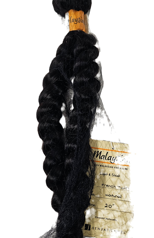 100% Malaysian virgin remi human hair weave; curly; weft; sew-in; French twist image 0