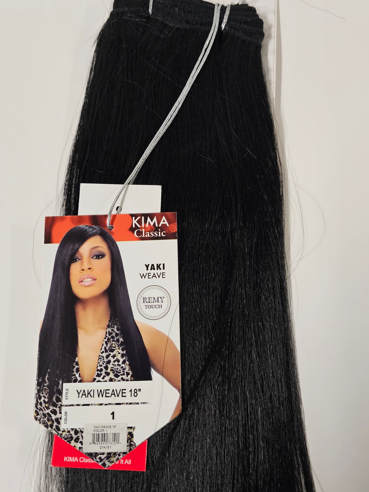 100% human hair quality Yaki weave; Remy touch; sew-in; weft; straight; women image 1