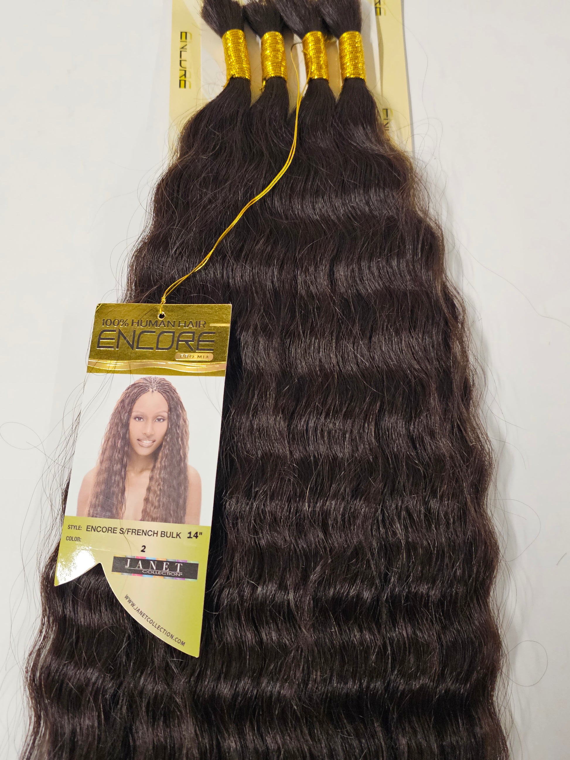 Human hair premium blend wet and wavy; Super French bulk; braiding hair; women image 8