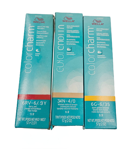 Wella colorcharm demi permanent haircolor; no ammonia; 2oz image 0